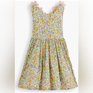 Mini Boden florabunda floral cross strap dress